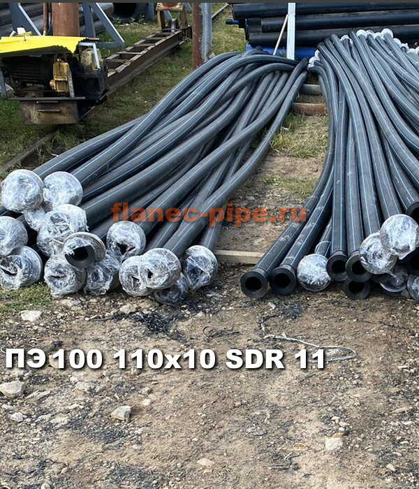 Труба ПЭ 100 110x10.0 мм SDR 11 в Иркутске